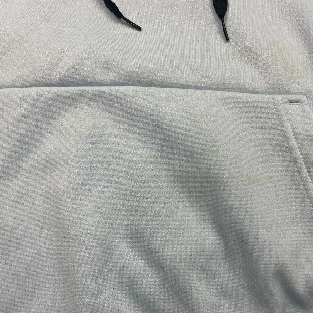 Nike Hoodie Mens Medium Blue Therma Fit Pullover Swoosh Sleeve Pocket